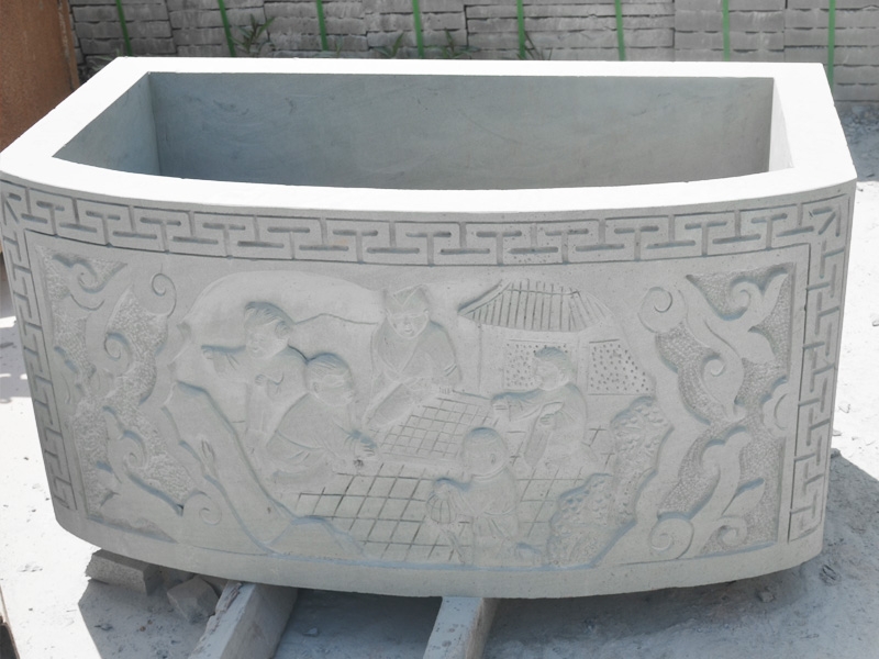 贵州青石雕刻景观水缸